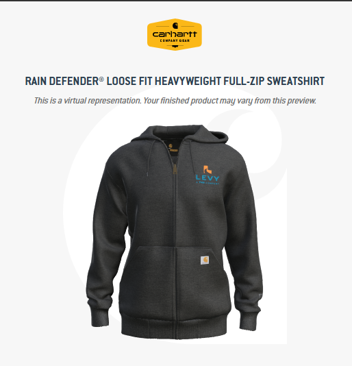 Carhartt Rain Defender Hoodie | The Levy Company
